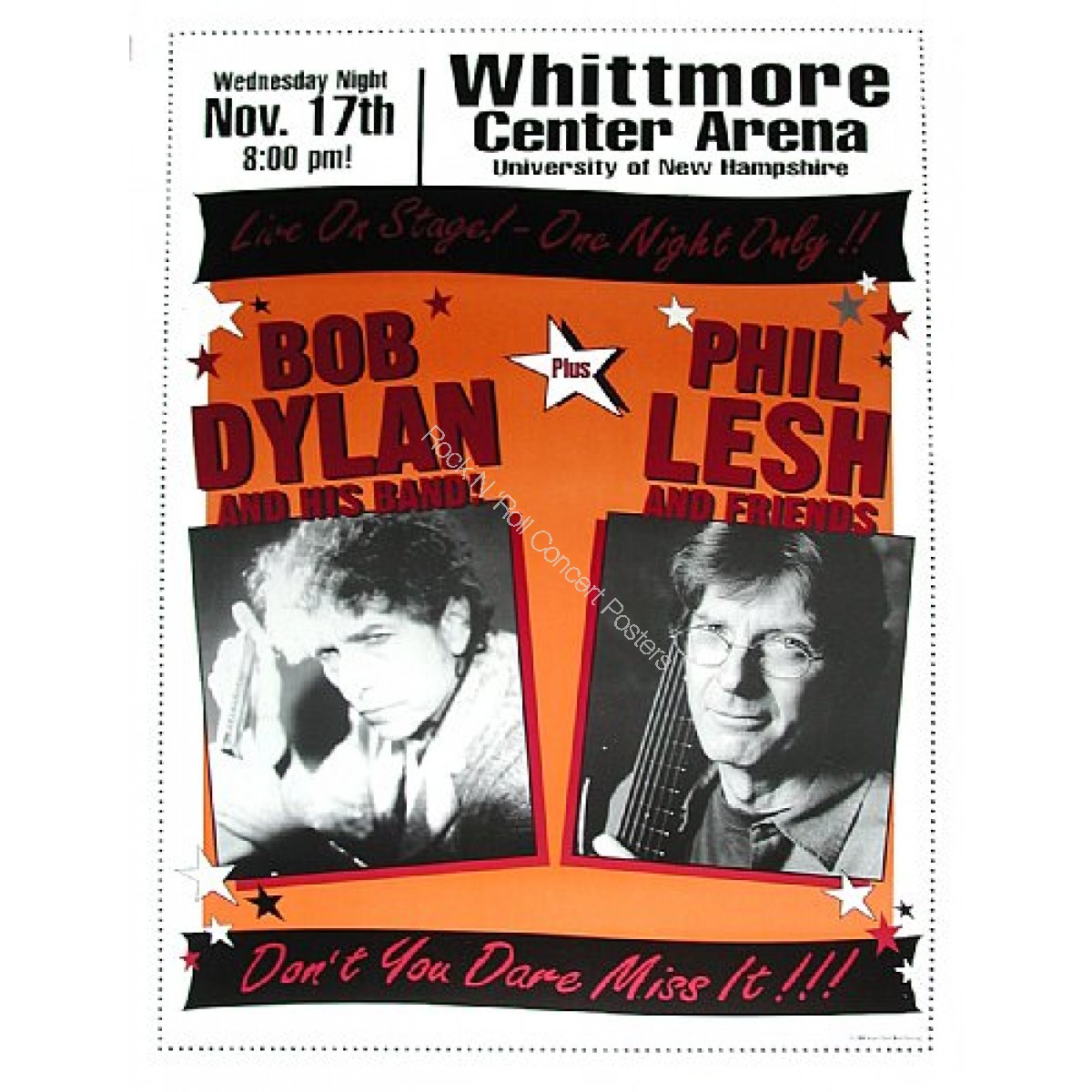 Bob Dylan &  Phil Lesh @ Whittmore Center UNH