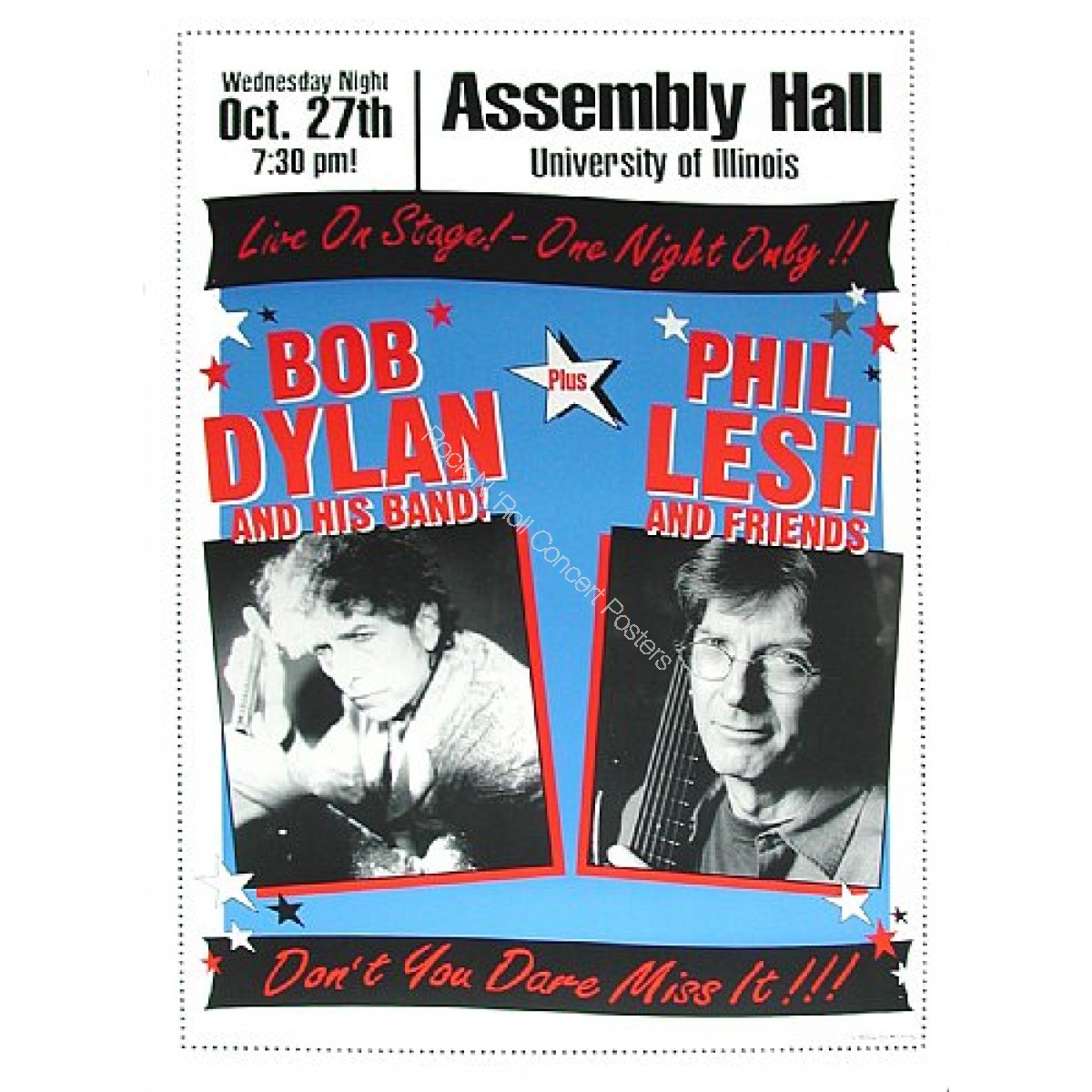 Bob Dylan &  Phil Lesh @ Assembly Hall  U of IL.