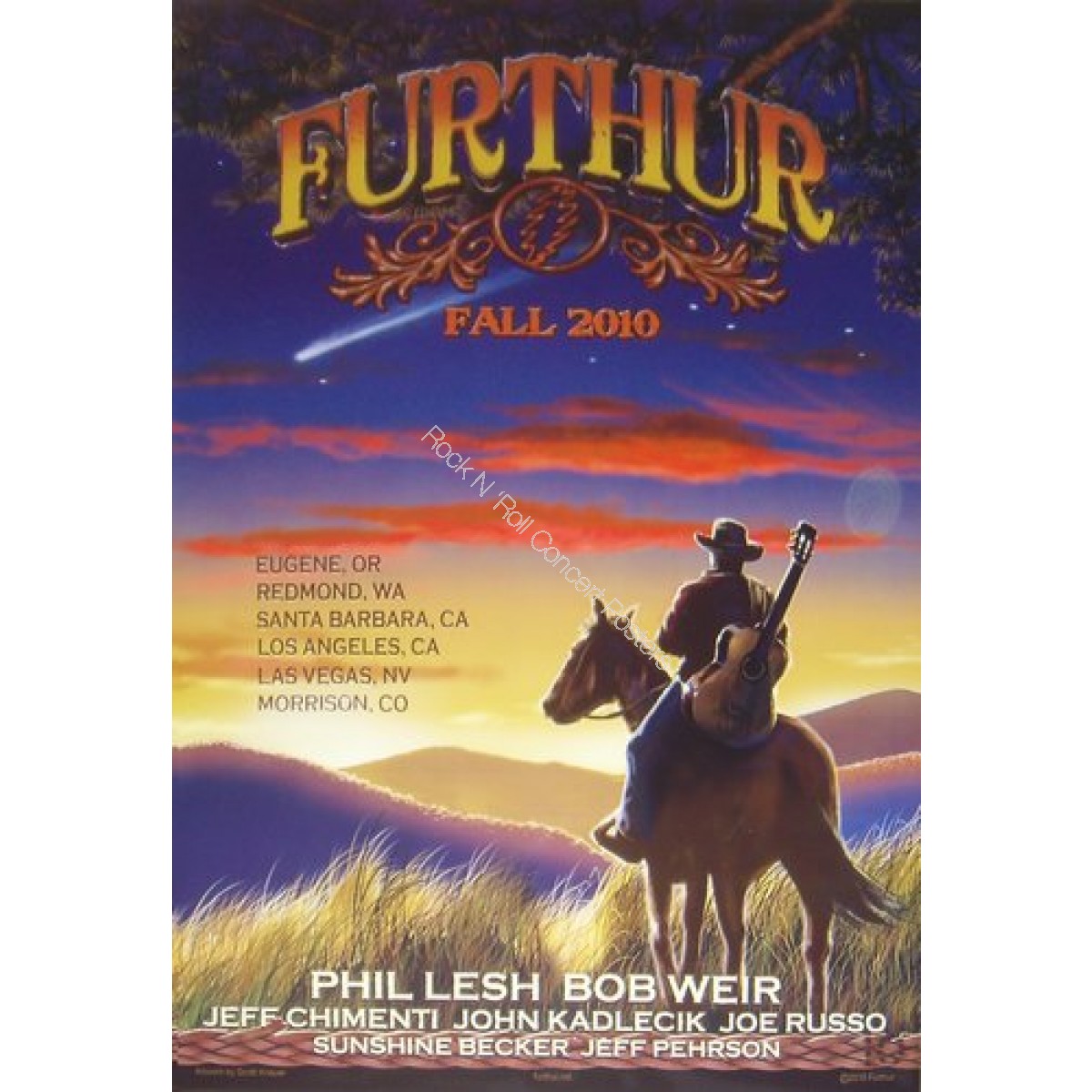 Furthur Grateful Dead Fall Tour 2010 Official Limited Edition Poster