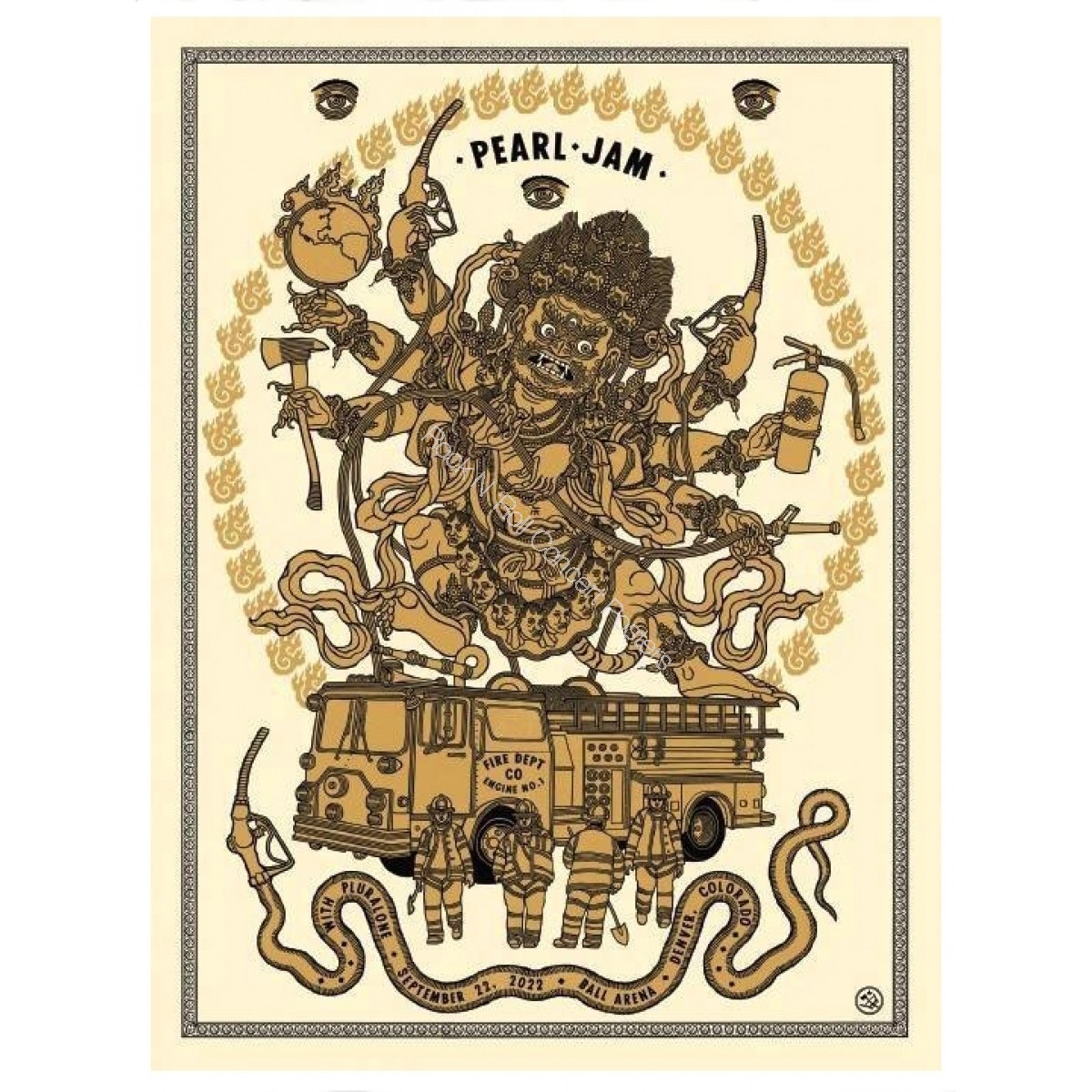 Pearl Jam Ball Arena Denver Colorado 9/22/22 Official Poster 1st Edition