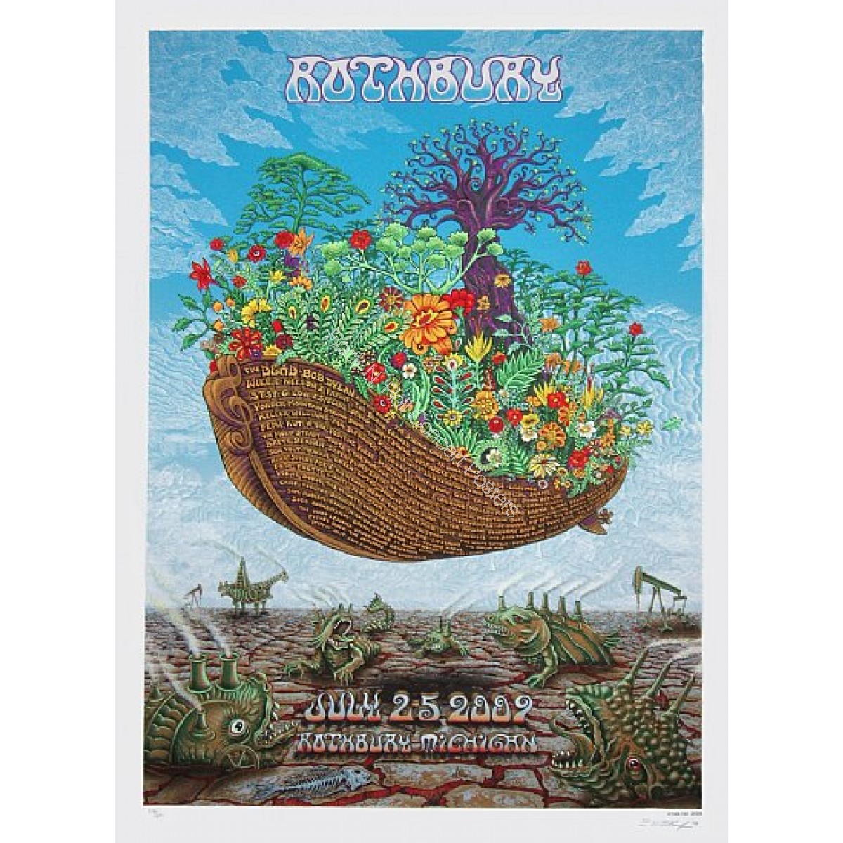 Rothbury Festival 2009 Official Event Poster S/N By Emek