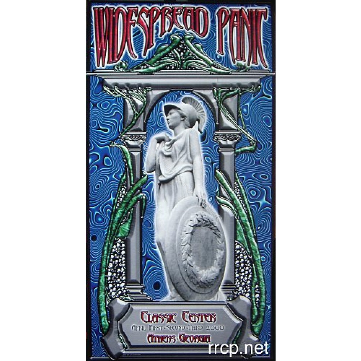 Widespread Panic @ The Classic Center Athens Georgia 4/1-3/00 Official S/N Limited Edition Poster 