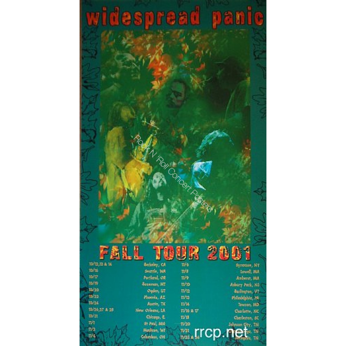 Widespread Panic Fall Tour 2001 Poster