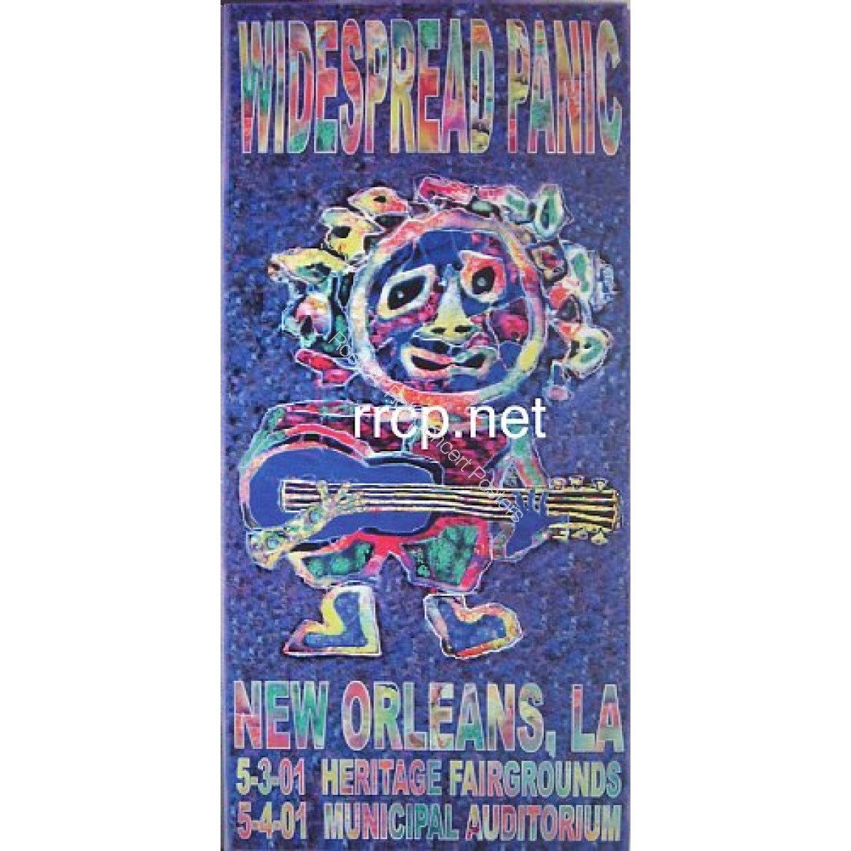Widespread Panic Jazz Festival & Municiple Auditorium New Orleans 5/3-4/01 Official Poster