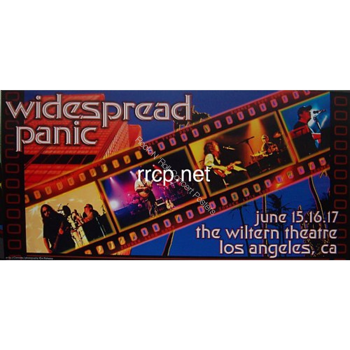 Widespread Panic @ The Wiltern Theatre June 15-17th 2001 Rare Poster