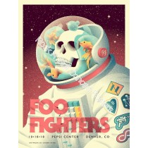 Foo Fighters Pepsi Center Denver 10/10/18 Official Poster 1st Edition of 425