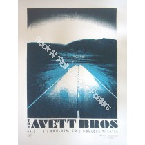 Avett Brothers @ The Boulder Theater 4/21/10 Official Silk Screen Poster S/N Edition of 60