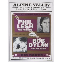 Bob Dylan, Phil Lesh, & Widespread Panic  Alpine Valley 7/15/00 Official Concert Poster Limited Edition of 200