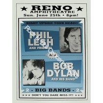 Bob Dylan & Phil Lesh Reno Amphitheatre 6/25/00 Limited Edition Poster
