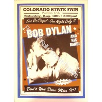 Bob Dylan Colorado State Fair Pueblo 7/18/01 Official Limited Edition Poster
