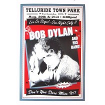 Bob Dylan & His Band Town Park Telluride CO.