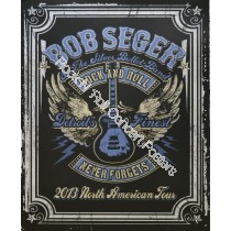 Bob Seger & The Silver Bullet Band North American Tour  2013 limited edition serigraph print