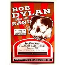 Bob Dylan @ The  Denver Fillmore 10/24/06 Official Limited Edition Poster