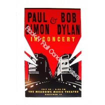 Bob Dylan & Paul Simon Meadows Music Theatre Hartford CT 1999 Rare Poster