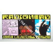 Radiohead Woodlands Texas 6/18/01 S/N Poster By Jermaine