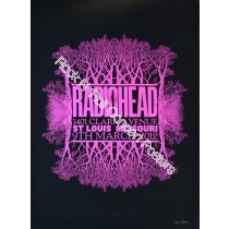 Radiohead March 9th 2012  Official Poster Hand NUmbered eidtion of 300