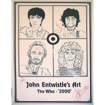The Who 2000 By John Entwistle Poster with hand signed autograph