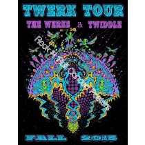 Twiddle & The Werks "Twerk Tour" Fall 2015 Limited Edition Silk Screen Concert Poster S/N By Mike DuBois