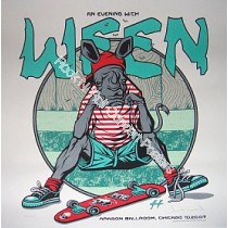 Ween @ The Aragon Ballroom Chicago 2007 Official Poster S/N by Justin Hampton