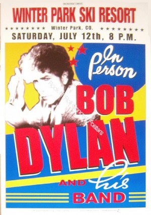 Bob Dylan Winter Park Ski Resort Winter Park Colorado 7/12/06 Official Limited Edition Poster
