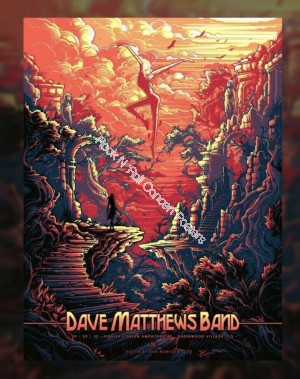 Dave Matthews Band Fiddler's Green Greenwood Village Colorado 9/9/2022 L.E. Poster By Dan Mumford
