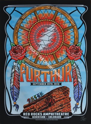 Furthur (Grateful Dead) Red Rocks September 20th 2013 Night 2 Official 1st Edition Poster 