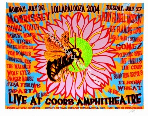 Lollapalooza Coors Amphitheatre 2004 Official print