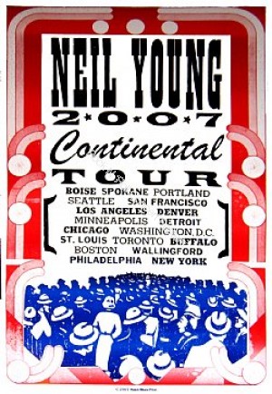 Neil Young North American Tour 2007 Poster by Hatch Show Print #A