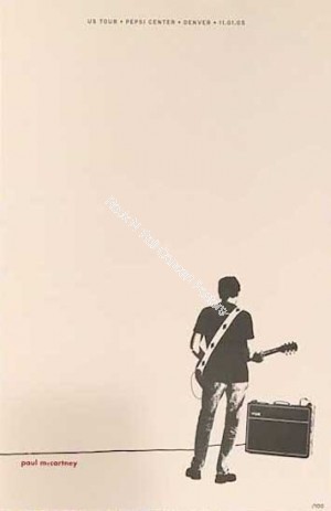 Paul McCartney Beatles Pepsi Center Denver 11/1/05 Official  Show Print
