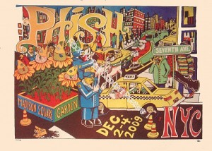 Phish @ Madison Square Garden 12/2-4/09 Official show print 1st edition by Jim Pollock