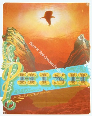 Phish @ Red Rocks 8/1/09 official print