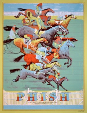 Phish Saratoga July 6-8 2012 Official Show Print By Rich Kelly