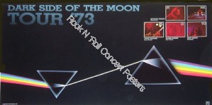 Pink Floyd Dark Side Of the Moon Tour Poster 1973 Official  second printing from 1985 