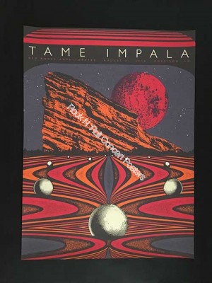 Tame Impala Red Rocks Amphitheater August 31st 2016 Official Poster 1st edition 
