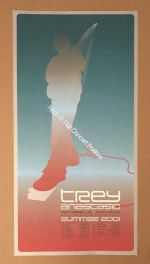 Trey Anastasio Summer Tour 2001 Official Poster With Corrected Names AOMR Plate 353.2