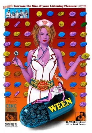 Ween 1st Bank Center Broomfield Denver Colorado Halloween 10/31/10 S/N 1st Edition Poster Emek