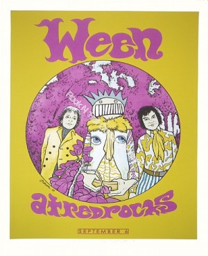 Ween @ Red Rocks Amphitheatre Original 1st edition print by Jermaine Rogers 9/6/09
