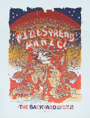 Widespread Panic @ The Backyard Austin Texas 2008 Limited Edition Poster S/N edition of 325