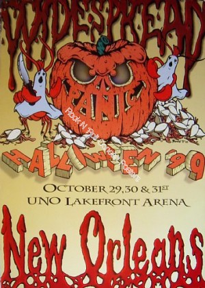 Widespread Panic Halloween 1999  UNO Lakefront Arena New Orleans Louisiana Official 1st Edition Poster