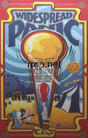 Widespread Panic Macon & Savannah Georgia  4/22-24-01 Limited Edition Official Poster S/N 