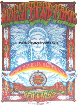 Widespread Panic @ Red Rocks June 22-24th 2001 Official Concert Poster 1st edition