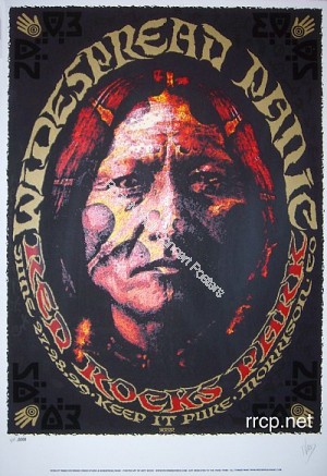 Widespread Panic Red Rocks 2003 Official Concert Poster S/N 1st edition