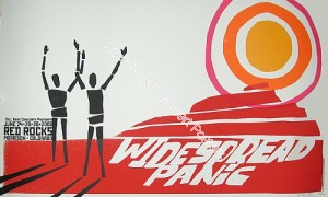Widespread Panic Red Rocks  June 24-26th 2005 Official screen print signed & numbered edition of 500